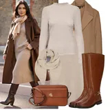 Outfity se zimními kabáty se zlatými knoflíky image