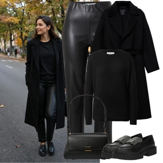 outfit mit Armani Exchange "popoln jesenski videz"