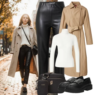 outfit mit Armani Exchange "praktičen jesenski videz"