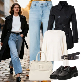 outfit mit Tommy Hilfiger, Tommy Hilfiger "stajliš jesenska oprava"