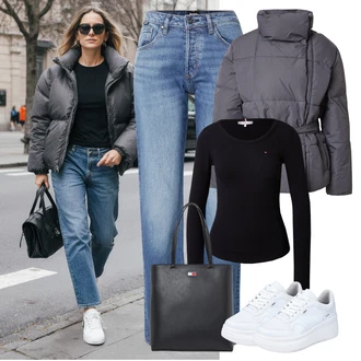 outfit mit Tommy Hilfiger "stajliš jesenska oprava"