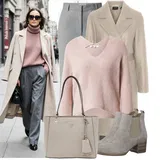 Béžové kozačky outfity image