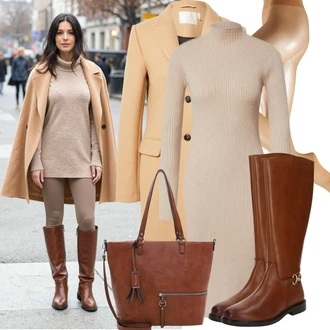 Outfity na zimu Ke kolenům s Béžová/Zlatý Punčocháče/Komprese ponožka/Nylonová punčocha/Punčocháče Velká Velikost/Punčochy Proti Trombóze Falke "Stylový zimní outfity" Outfity na zimu Ke kolenům s Béžová/Zlatý Punčocháče/Komprese ponožka/Nylonová punčocha/Punčocháče Velká Velikost/Punčochy Proti Trombóze Falke "Stylový zimní outfity"