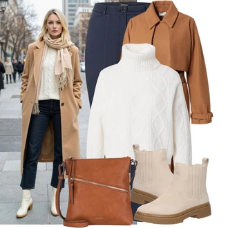 Outfity na zimu s Červená Nezařazené Tamaris "Trendový zimní vzhled"