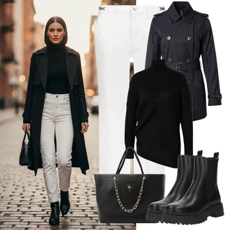 outfit mit Armani Exchange "udoben jesenski videz"