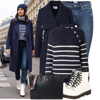 Outfity z džínu s Černá/Bílá/Červená/Světle modrá/Béžová Obchodní Taška/Kancelářská Taška Tommy Hilfiger "Vkusný podzimní outfit" Outfity z džínu s Černá/Bílá/Červená/Světle modrá/Béžová Obchodní Taška/Kancelářská Taška Tommy Hilfiger "Vkusný podzimní outfit"