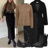 Podzimní outfity s džínovými sukněmi image