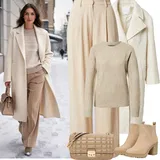 Lněné Kalhoty s Rovnou Nohou Outfity image