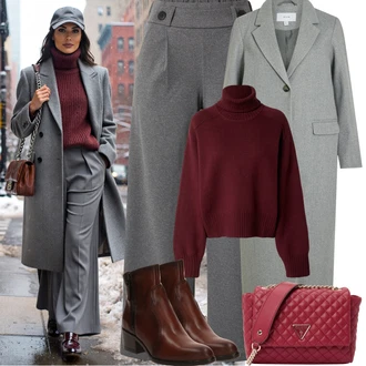 Outfity na běhání s Šedá/Světle šedá/Tmavě šedá Široká Kalhoty/3/4 Kalhoty/Culotte Kalhoty/Mušelínové kalhoty/Palazzo Kalhoty/Plisovaná kalhoty/Teplák Kožená Pánská Bund JdY "Podzimní Outfity"