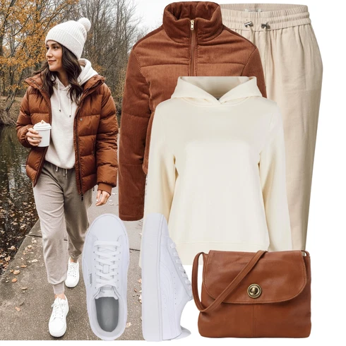 Kombinace Béžová/Khaki/Hnědá Fleecová Kalhoty/Cargo Tepláky/Navlékací Kalhoty/Ležérní Kalhoty/Žerzejová Kalhoty/Jogger Kalhoty/Kožená Pánská Bund/Baggy Kalhoty Only