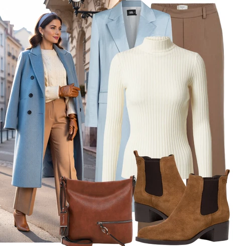 Kombinace Béžová/Hnědá/Khaki Zimní Kalhoty/Kalhoty Bootcut/Kalhoty s Vysokým Pasem/Boyfriend Kalhoty/Twillová Kalhoty/Ležérní Kalhoty/Mušelínové kalhoty/Marlene Kalhoty/Kalhoty se Štěrbinou Object