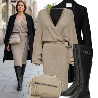 Zima Pracovní pohovor Outfit s Černá guido maria kretschmer women "Pohodlné zimní outfity"