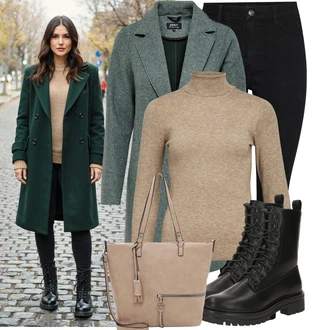 Outfit s Hnědá/Béžová Velká taška/Obchodní Taška/Taška/Taška Přes Rameno/Taška Na Notebook/Taška Na Notebook/Kancelářská Taška/Brašna/Shopper taška/Sportovní Taška Přes Rameno/Taška Na Rameno Tamaris "Pohodlné zimní outfity"