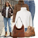 Outfity s vysokým pasem a roztrhanými džínami image
