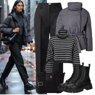 outfit mit Tommy Hilfiger "popoln zimski outfit"