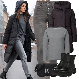outfit mit About You, About You "popoln zimski outfit"