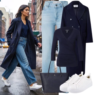 outfit mit Bela/Krem Superga Usnjene superge/Superge Nizka/Plato-Sneaker/Ozka Superga/Superge Z Bočno Zadrgo/Poletne superge Vagabond Shoemakers "popoln zimski videz"