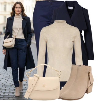 Outfit s Khaki/Béžová/Hnědá Sveter Svetr s holým zády/Basic Svetr/Rolák/Svetr z Jemné Pleteniny/Crop Svetr Edited "Stylový zimní outfity" Outfit s Khaki/Béžová/Hnědá Sveter Svetr s holým zády/Basic Svetr/Rolák/Svetr z Jemné Pleteniny/Crop Svetr Edited "Stylový zimní outfity"