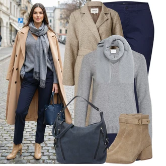 Klasické Koncert Outfit s Světle šedá/Šedá/Tmavě šedá Basic Svetr/Kašmírový Svetr/Svetr z Jemné Pleteniny/Kašmírový Svetr/Svetr na kojení/Jednoduchý Svetr/Svetr s V-výstřihem/Vlněný Svetr Vila, Šedá/Světle šedá Šál/Kruhový Šál About You "Stylový zimní outfity"Look: Klasické, Elegantní, Kancelář, Old Money, Romantický, Bezešvé, Koncert, Biřmování, Chatky, Škola, Cool, Pro Dům, Nadrozměrné, Skromné, Traditional, Retro, 80tá léta, Bar, Galavečer, Nový Rok