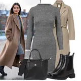 Outfity s dlouhými pletenými šaty image