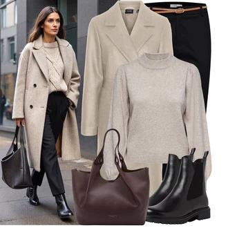 Karneval Outfit s Tmavě červená/Vínová/Hnědá/Červená/Fialová Velká taška/Taška/Taška Přes Rameno/Shopper taška/Sportovní Taška Přes Rameno/Taška Na Rameno Gianni Chiarini "Stylový zimní outfity"Look: Bar, Karneval, Koncert, Elektro, Den matek, Škola