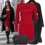 Outfity s červenými šaty image