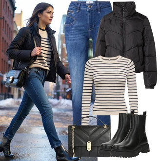 outfit mit Torba za čez ramo Ted Baker "udoben zimski videz"