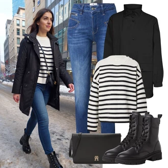 outfit mit Tommy Hilfiger "udoben zimski videz"