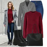 Outfity se sametovými svetry image