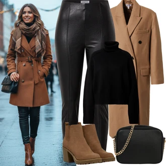 Karneval Outfit s Černá/Bílá/Růžová Taška/Klasická Taška Přes Rameno/Malá Taška/Brašna/Sportovní Taška Přes Rameno About You "Zimní Outfity"Look: Bar, Karneval, Koncert, Galavečer