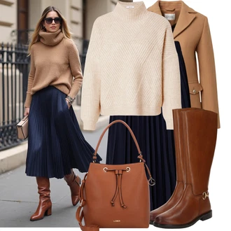 Svatební host Outfit s Tmavě modrá guido maria kretschmer women "Zimní outfit pro volný čas"