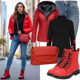 Zimní outfity v červené barvě image