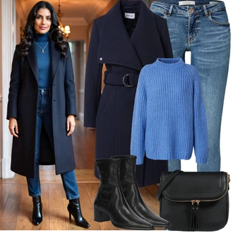 Karneval Outfit s Černá/Hnědá Taška/Klasická Taška Přes Rameno/Brašna/Sportovní Taška Přes Rameno About You "Zimní outfity"Look: Bar, Karneval, Koncert, Škola