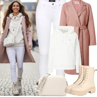 Karneval Outfit s Béžová/Krémová/Bílá Taška Přes Rameno/Pánská taška/Taška/Klasická Taška Přes Rameno/Taška pro diabetiky/Malá Taška/Brašna/Sportovní Taška Přes Rameno Calvin Klein "Zimní outfity"Look: Malle, Bar, Banka, Svátek cukru, Pohřeb, Karneval, Koncert, Galavečer