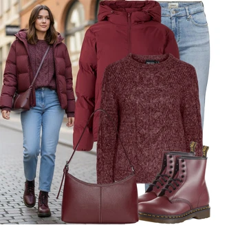 Outfit s Nezařazené Dr. Martens "Nápadný look na zimu"