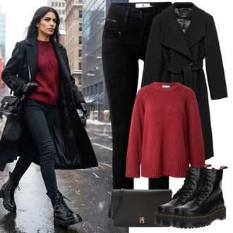 outfit mit Tommy Hilfiger "Obleka za zimo"