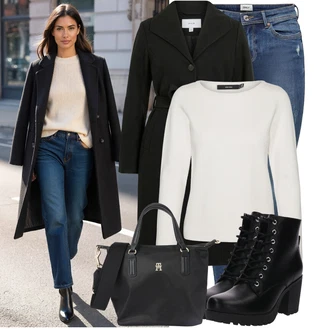 Outfit s Krémová/Khaki/Bílá/Béžová Sveter Jednoduchý Svetr/Svetr s límečkem/Svetr Carmen/Basic Svetr/Kašmírový Svetr/Termo Svetr/Rolák/Svetry 2 v 1/Svetr z Jemné Pleteniny VERO MODA "Perfektní na zimu" Outfit s Krémová/Khaki/Bílá/Béžová Sveter Jednoduchý Svetr/Svetr s límečkem/Svetr Carmen/Basic Svetr/Kašmírový Svetr/Termo Svetr/Rolák/Svetry 2 v 1/Svetr z Jemné Pleteniny VERO MODA "Perfektní na zimu"