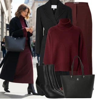 Outfity na zimu s Černá Nezařazené Tommy Hilfiger "Pohodlné zimní outfity"