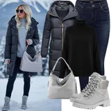 Outfiti s temno modrimi kavbojkami image