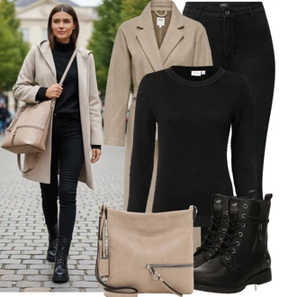 Outfit s Černá Sveter Jednoduchý Svetr/Kašmírový Svetr/Svetr Carmen/Basic Svetr/Svetr s Kulatým Výstřihem/Termo Svetr/Vlněný Svetr/Svetr z Jemné Pleteniny/Pletený Svetr Vila "Stylový zimní outfity" Outfit s Černá Sveter Jednoduchý Svetr/Kašmírový Svetr/Svetr Carmen/Basic Svetr/Svetr s Kulatým Výstřihem/Termo Svetr/Vlněný Svetr/Svetr z Jemné Pleteniny/Pletený Svetr Vila "Stylový zimní outfity"