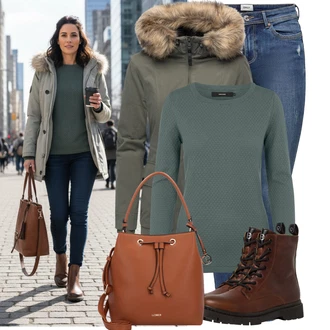 Outfit s Tmavě zelená/Zelená/Tyrkysový Sveter Jednoduchý Svetr/Svetr na kojení/Svetr s Kulatým Výstřihem/Termo Svetr/Svetr z Jemné Pleteniny VERO MODA "Stylový zimní outfity" Outfit s Tmavě zelená/Zelená/Tyrkysový Sveter Jednoduchý Svetr/Svetr na kojení/Svetr s Kulatým Výstřihem/Termo Svetr/Svetr z Jemné Pleteniny VERO MODA "Stylový zimní outfity"