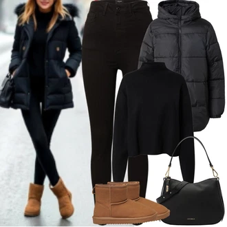 Outfit s Černá Sveter Jednoduchý Svetr/Svetr s límečkem/Svetr Carmen/Crop Svetr/Basic Svetr/Kašmírový Svetr/Rolák Edited "zimní outfit" Outfit s Černá Sveter Jednoduchý Svetr/Svetr s límečkem/Svetr Carmen/Crop Svetr/Basic Svetr/Kašmírový Svetr/Rolák Edited "zimní outfit"