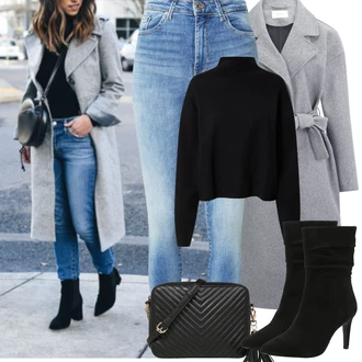 Outfit s Černá Sveter Jednoduchý Svetr/Svetr s límečkem/Svetr Carmen/Crop Svetr/Basic Svetr/Kašmírový Svetr/Rolák Edited "zimní outfit" Outfit s Černá Sveter Jednoduchý Svetr/Svetr s límečkem/Svetr Carmen/Crop Svetr/Basic Svetr/Kašmírový Svetr/Rolák Edited "zimní outfit"