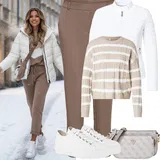 Stříbrné Tenisky Outfity image