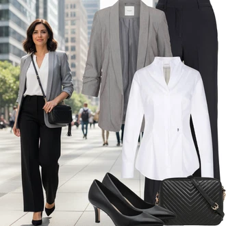 Outfity pro desetiletí Móda pro plnoštíhlé s Černá/Tmavě modrá jjxx "zimní oblečení"