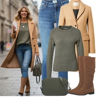 Outfit s Modrá/Světle modrá Džíny s Rozparkem/Kožené Boty/Push up Džín/Džín s Nízkým Pasem/Rovná Džína/Džíny s Nízkým Sedem/Slim Fit Džíny/Navlékací džíny/Zimní bunda/Kožená bunda Only "zimní outfit"