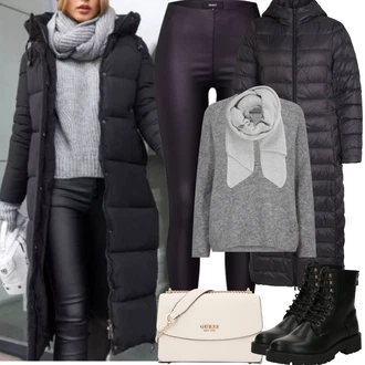 Outfit s Šedá/Světle šedá/Tmavě šedá Sveter Jednoduchý Svetr/Svetr s V-výstřihem/Kašmírový Svetr/Mohair Pullover/Basic Svetr/Kašmírový Svetr/Vlněný Svetr/Svetr z Jemné Pleteniny MOS MOSH "zimní outfit" Outfit s Šedá/Světle šedá/Tmavě šedá Sveter Jednoduchý Svetr/Svetr s V-výstřihem/Kašmírový Svetr/Mohair Pullover/Basic Svetr/Kašmírový Svetr/Vlněný Svetr/Svetr z Jemné Pleteniny MOS MOSH "zimní outfit"