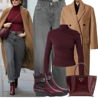 Podzim Outfit s Hnědá/Béžová/Khaki Nezařazené Edited "winter outfits"