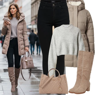 90tá léta, Styl Outfit s Černá/Bílá Kožená bunda/Kožené Boty/Zimní bunda/Slim Fit Džíny/Džíny s Nízkým Sedem/Push up Džín/Motorkářské Džíny/Termální Džíny Only "zimní outfit"Look: Styl, Cool, Old Money, Bezešvé, Skromné