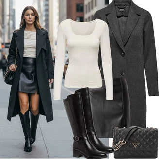 Outfity na zimu Móda pro plnoštíhlé s Světle šedá/Šedá/Béžová/Stříbrný/Khaki/Hnědá Košile s dlouhým rukávem/Sportovní top/Jednoduchý top/Dlouhá košile/Košilový top Only "zimní oblečení"